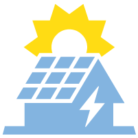 home solar panel icon